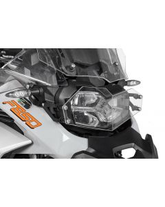 01-082-5091-0 Headlight protector makrolon with quick release fastener for BMW F900GS Adventure/ F850GS Adventure *OFFROAD USE ONLY*