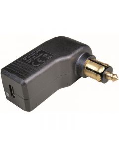 01-030-0114-0 Angled USB-C standard plug, 12-24V / 5V, max. 3A for motorcycle socket