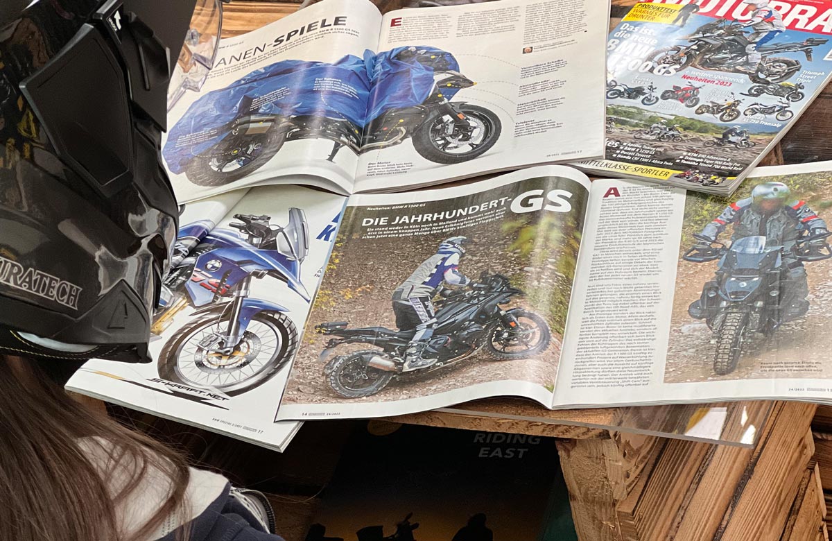 The new BMW R 1300 GS Magazine Touratech Online shop for