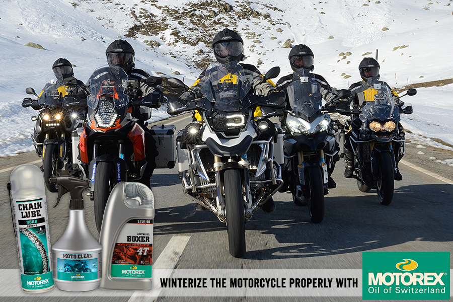 Winterize the motorcycle properly