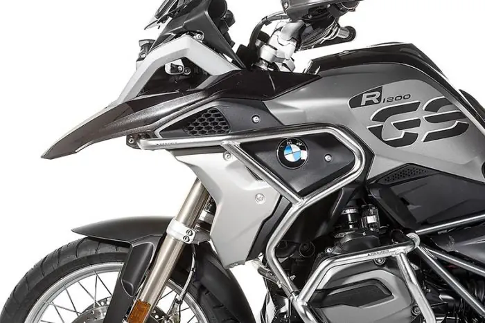 Stainless steel crash bar extension BMW R1200GS LC from 2017 Touratech Online shop for motorbike accessories