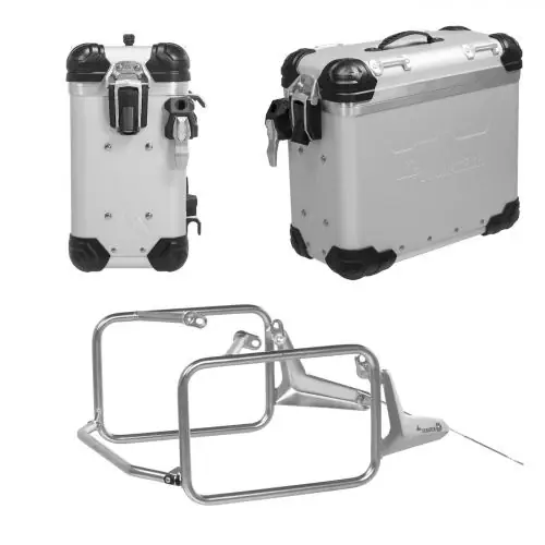 ZEGA Evo aluminium pannier system for BMW R 1300 GS
