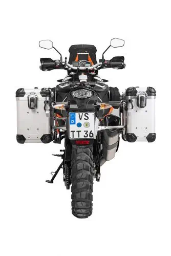 ZEGA Evo aluminium pannier system for KTM 1050 Adventure 1090 Adventure 1290 Super Adventure 1190 Adventure 1190 Adventure R Touratech Online shop for motorbike accessories