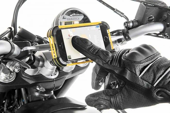 Handlebar bracket iBracket for Samsung Galaxy S5 S6 S6 Edge S7 motorcycle bicycle Touratech Online shop for motorbike accessories