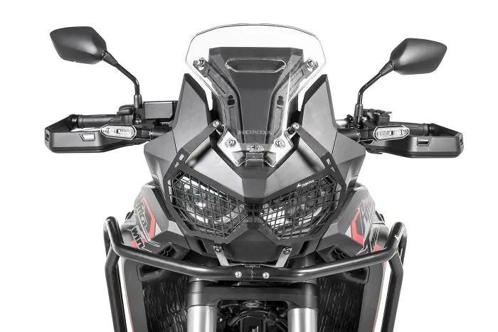 Headlight protector black with quick release fastener for