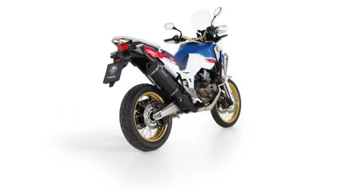 Remus Okami stainless steel silencer black for Honda CRF1000L Africa Twin 2018 CRF1000L Adventure Sports slip on with ABE Touratech Online shop for motorbike accessories