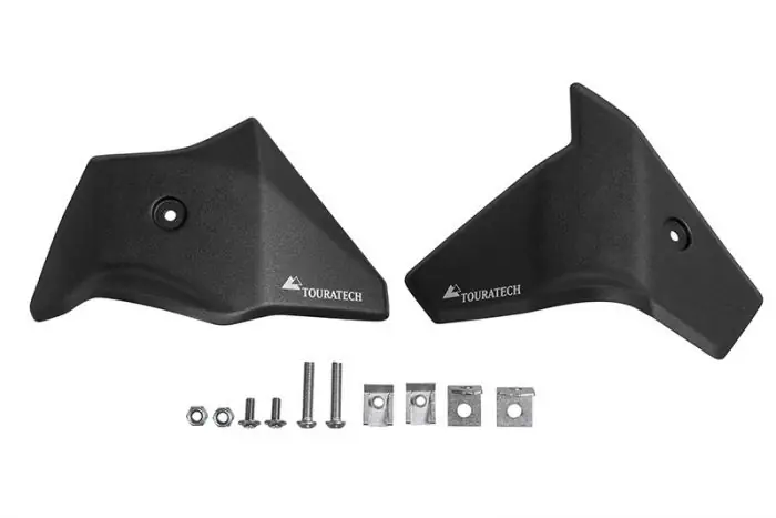 Cover for butterfly valves (Set), black, for BMW R1250GS