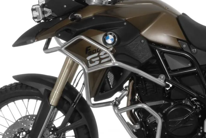 Stainless steel crash bar extension for BMW F700GS F800GS 2013 onwards Touratech Online shop for motorbike accessories