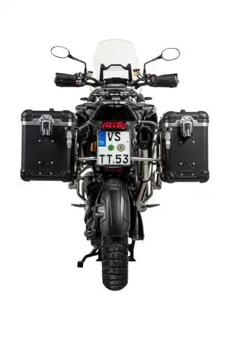 Triumph tiger with panniers top